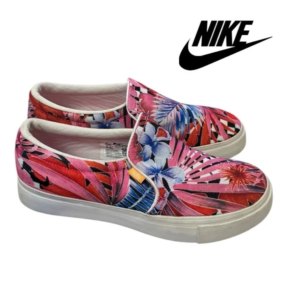 Nike Court Royale AC CD7003-600 Slip-On Laser Fuchsia Women's Sneakers 5
